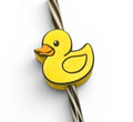 Yellow Rubber Duck Straw Topper
