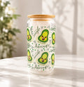 16 Oz.  Avocado Glass Can Cup