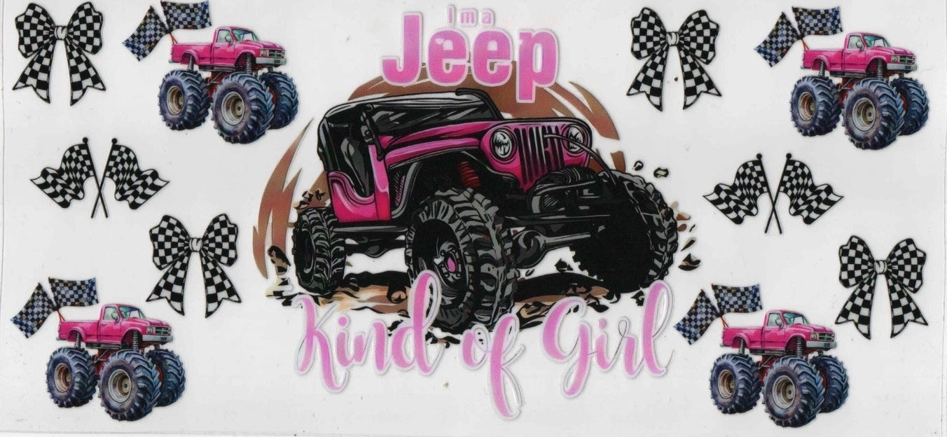 Pink Truck Girl Wrap