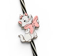Pink Bow Kitty Inspired Straw Topper