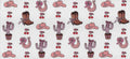 Pink Cowgirl Icons Wrap