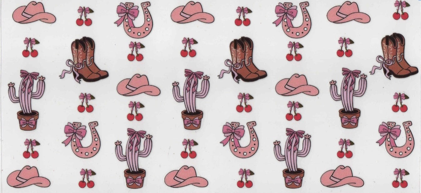 Pink Cowgirl Icons Wrap