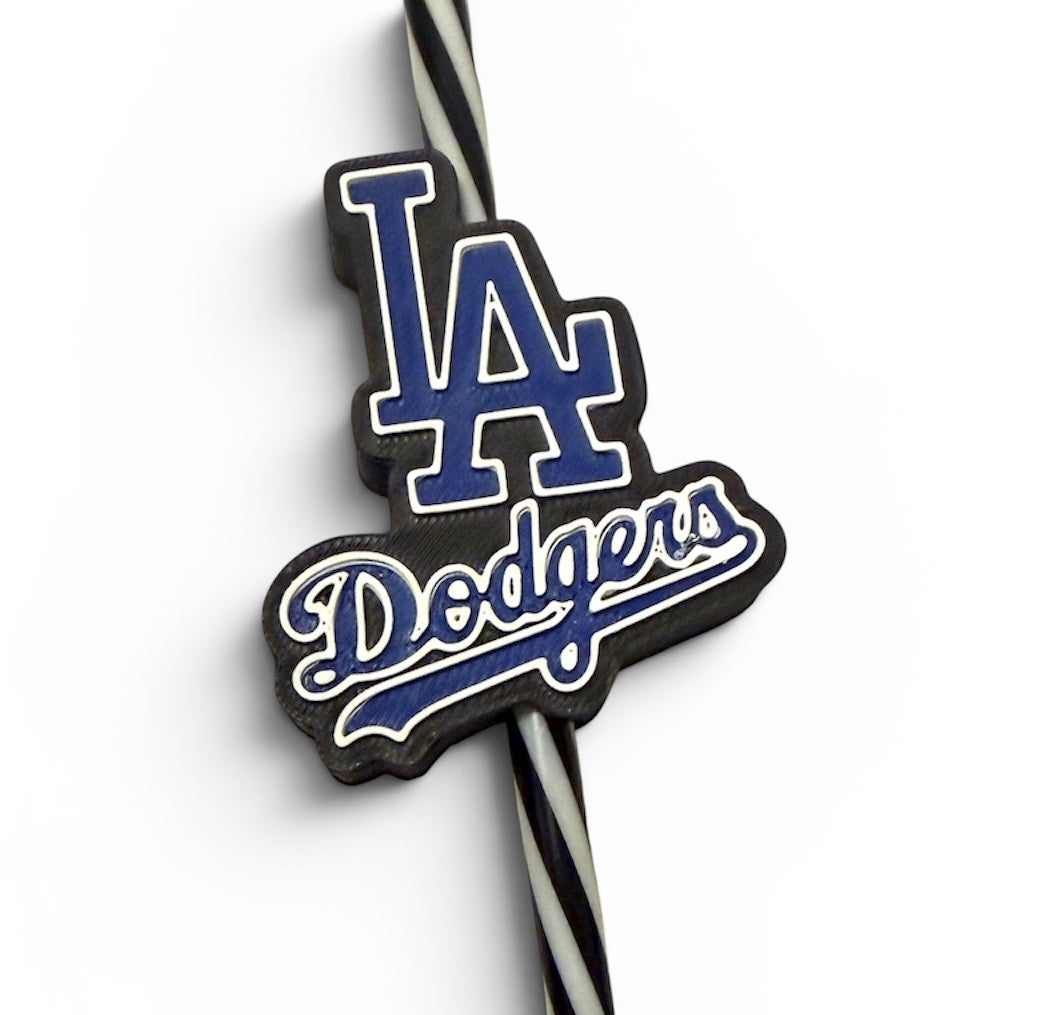 LA Dodgers Straw Topper