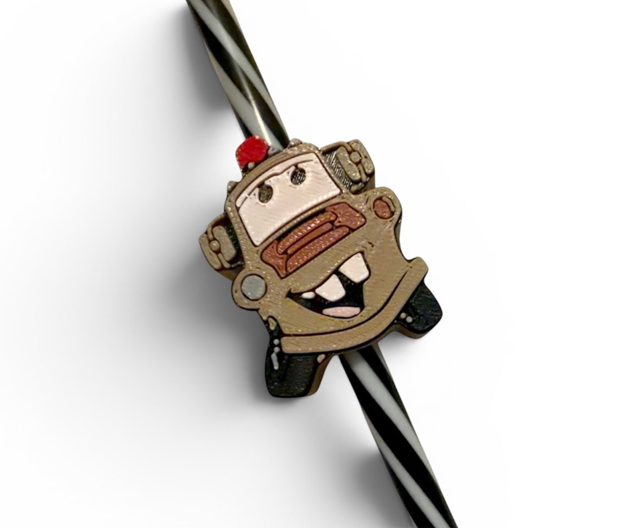 Tow Truck Character Straw Topper