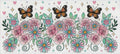 Pastel Butterfly & Floral Wrap