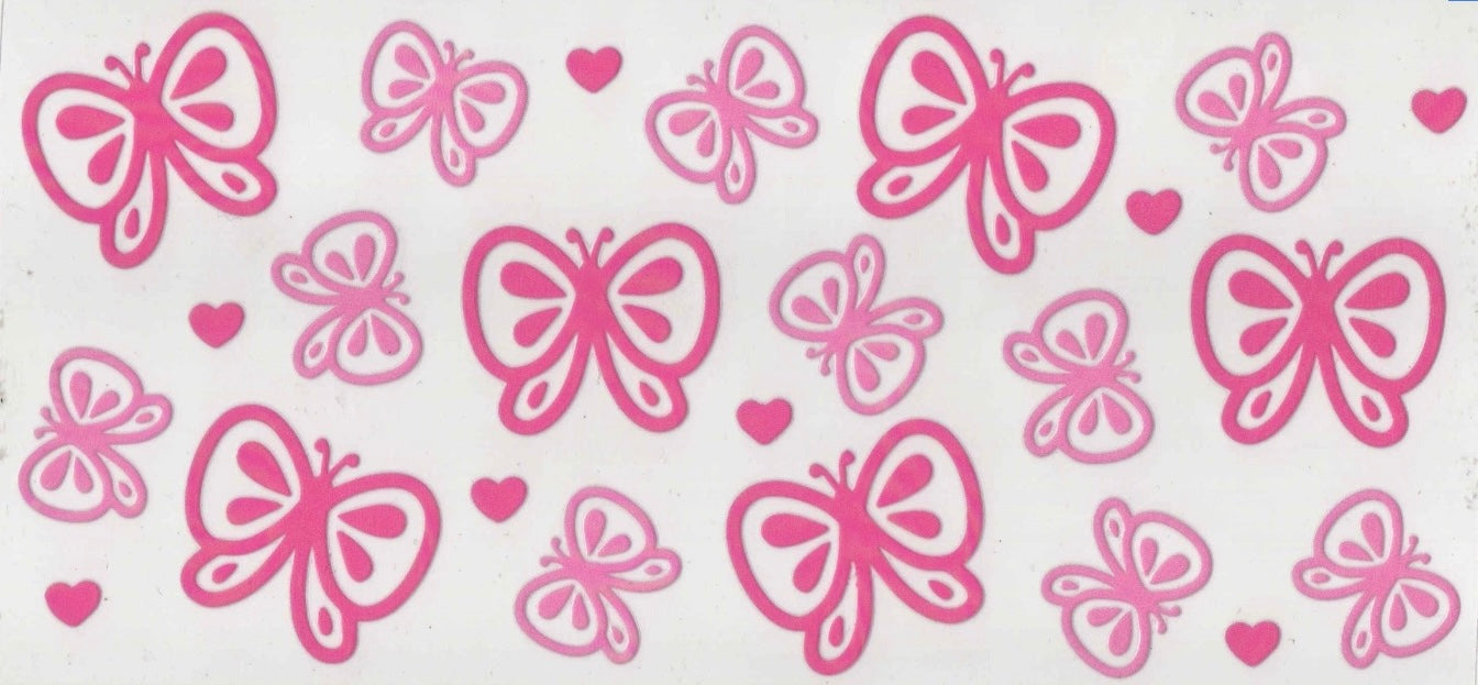 Pink Butterflies Wrap