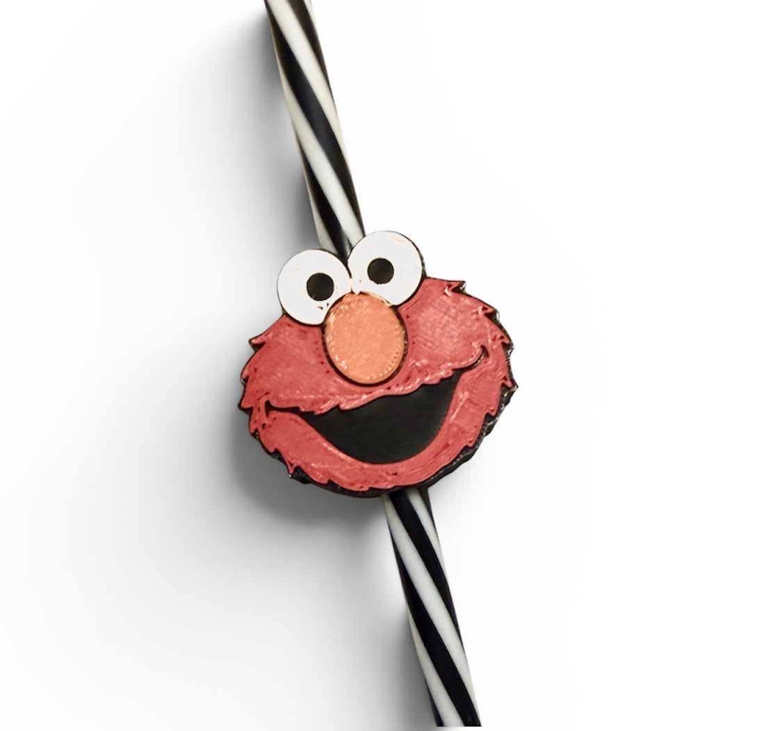 Red Monster Inspired Straw Topper