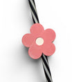 Pink Flower Straw Topper