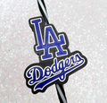 LA Dodgers Straw Topper
