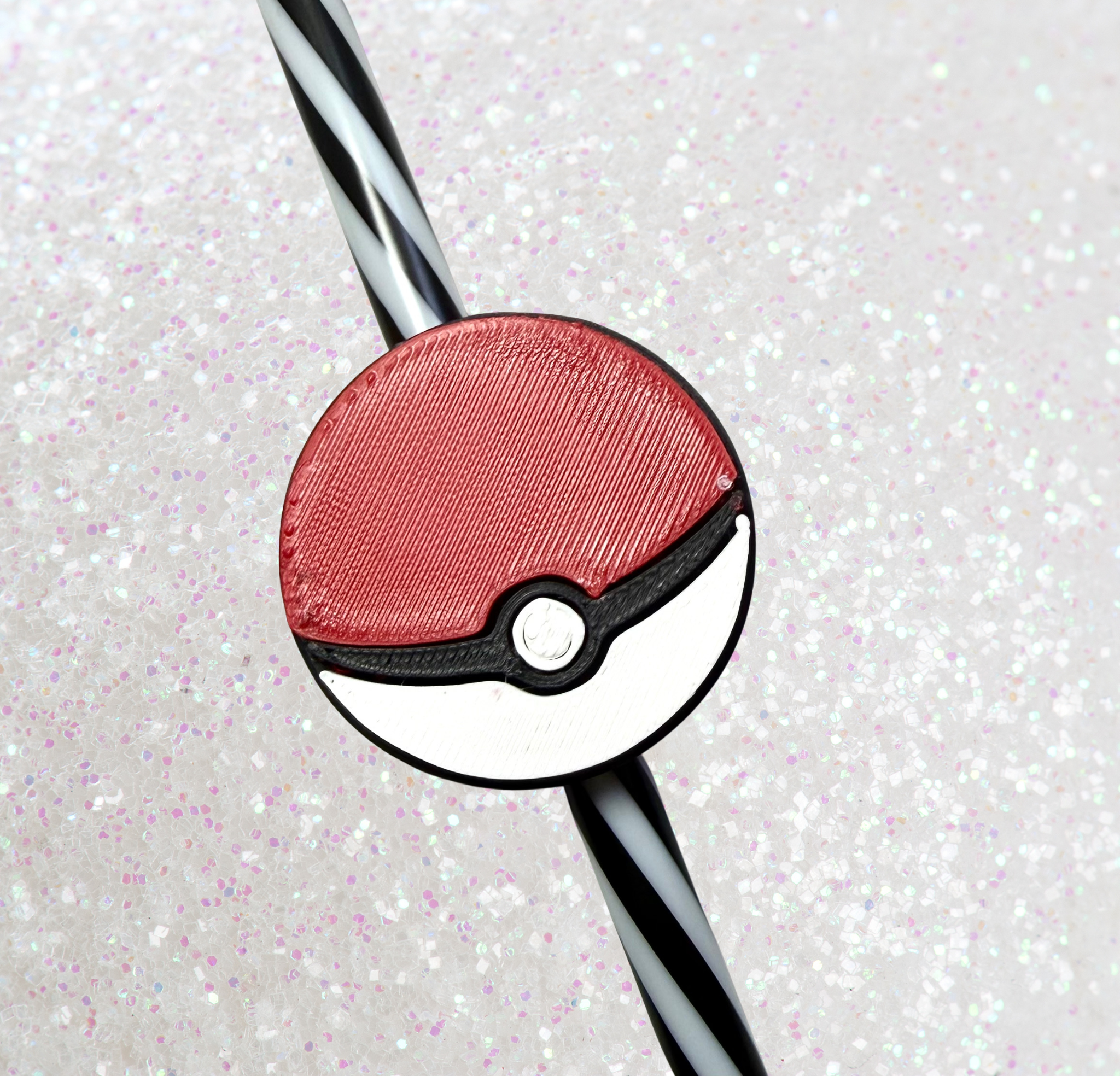 Poké Ball Straw Topper