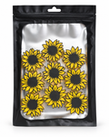 🌻 Sunflower Straw Toppers – 9-Pack