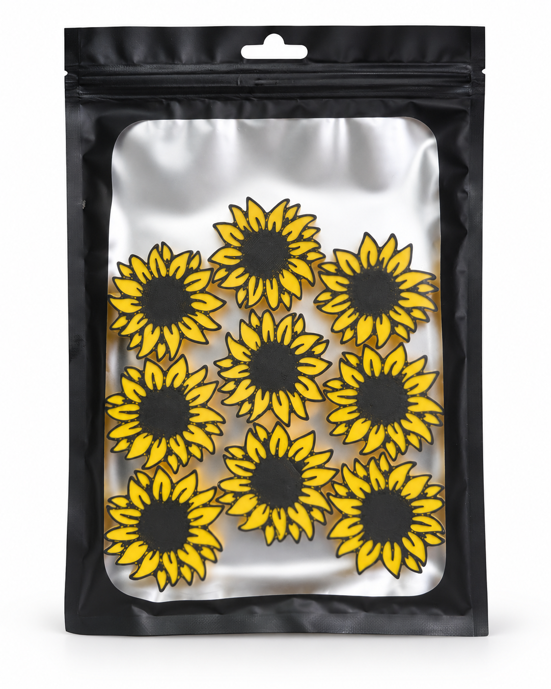 🌻 Sunflower Straw Toppers – 9-Pack